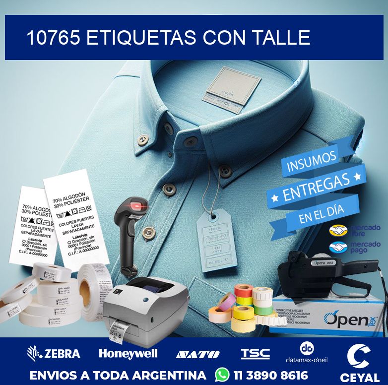 10765 ETIQUETAS CON TALLE