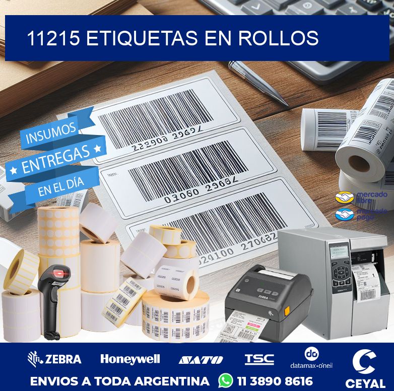 11215 ETIQUETAS EN ROLLOS