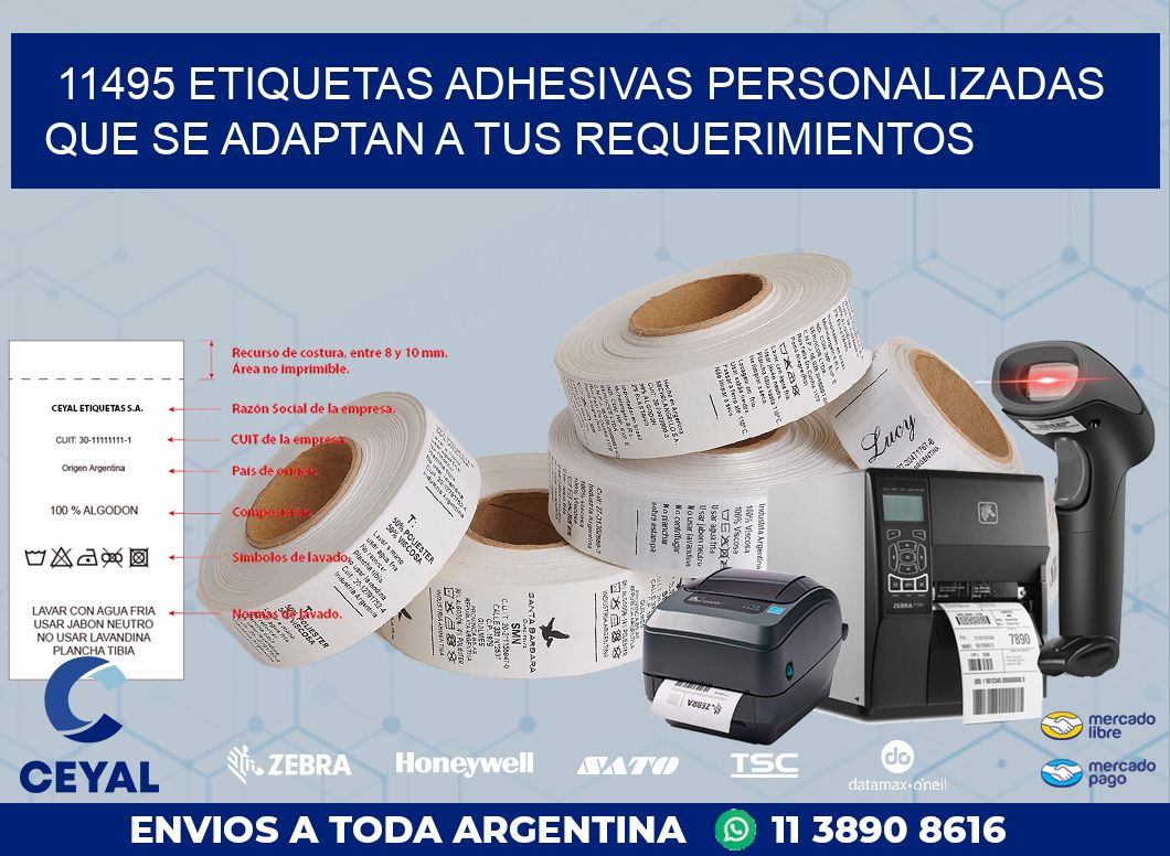 11495 ETIQUETAS ADHESIVAS PERSONALIZADAS QUE SE ADAPTAN A TUS REQUERIMIENTOS