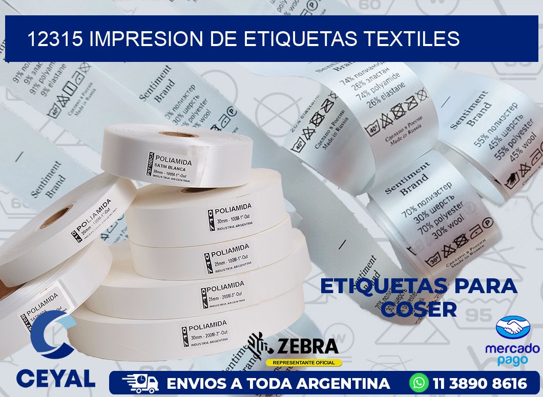 12315 IMPRESION DE ETIQUETAS TEXTILES