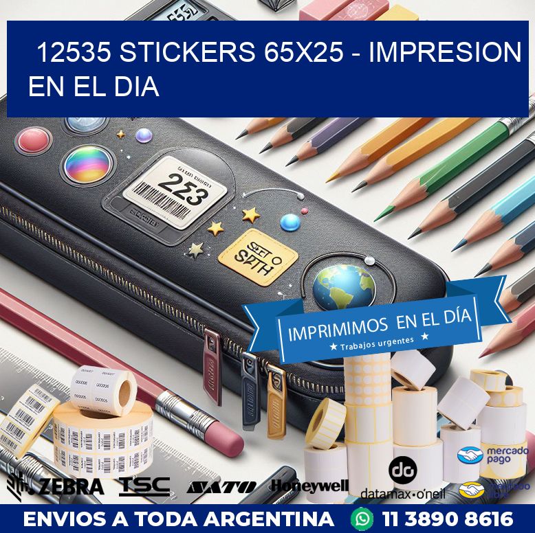 12535 STICKERS 65x25 - IMPRESION EN EL DIA