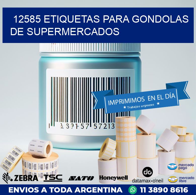 12585 ETIQUETAS PARA GONDOLAS DE SUPERMERCADOS