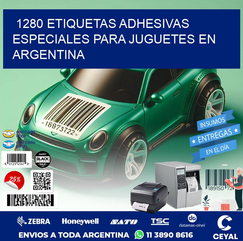1280 ETIQUETAS ADHESIVAS ESPECIALES PARA JUGUETES EN ARGENTINA