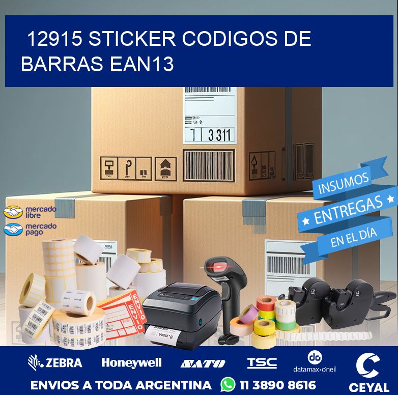 12915 STICKER CODIGOS DE BARRAS EAN13