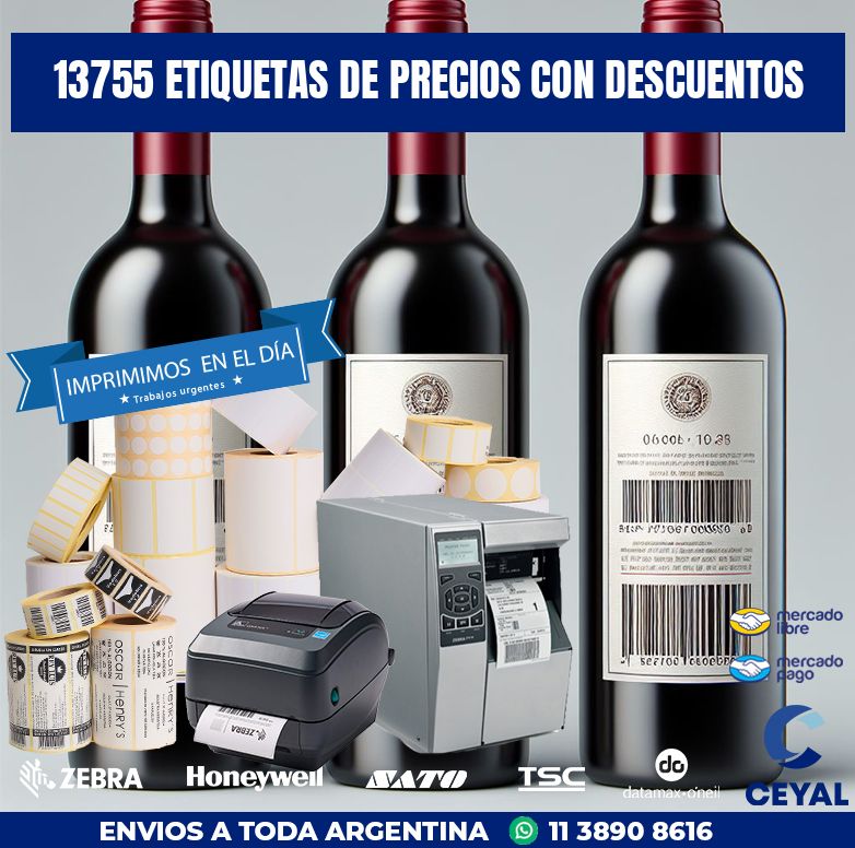 13755 ETIQUETAS DE PRECIOS CON DESCUENTOS