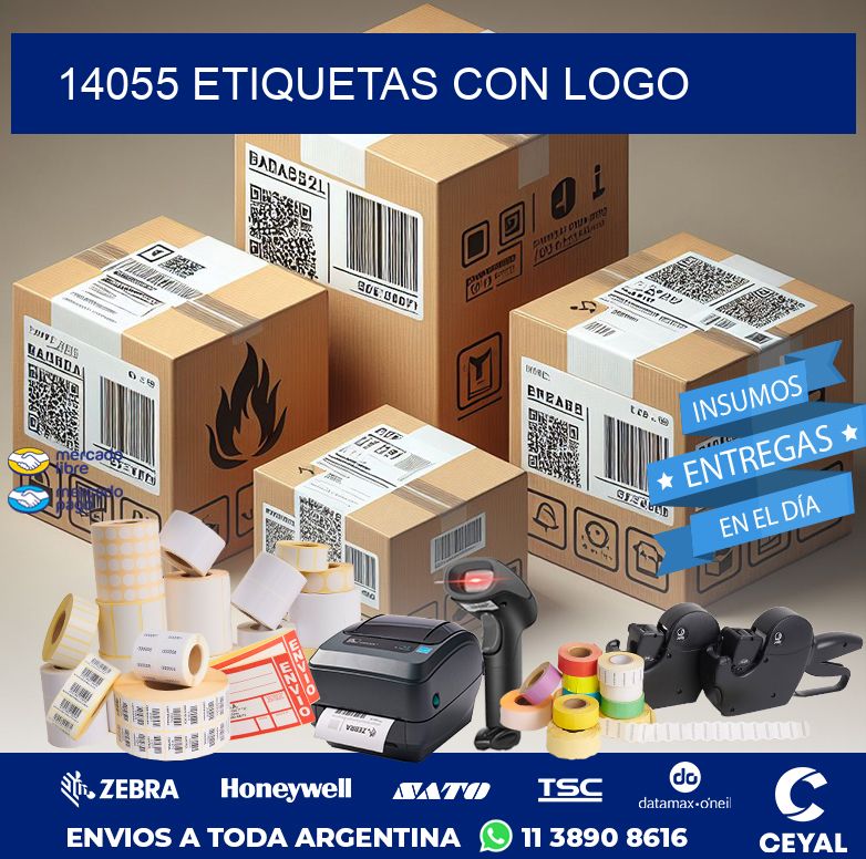 14055 ETIQUETAS CON LOGO