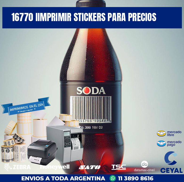 16770 IIMPRIMIR STICKERS PARA PRECIOS