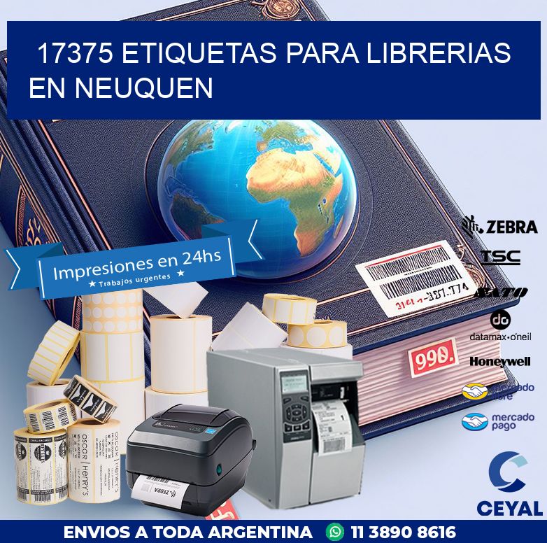 17375 ETIQUETAS PARA LIBRERIAS EN NEUQUEN