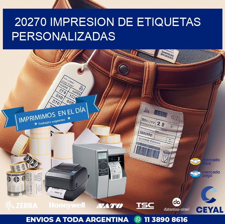 20270 IMPRESION DE ETIQUETAS PERSONALIZADAS