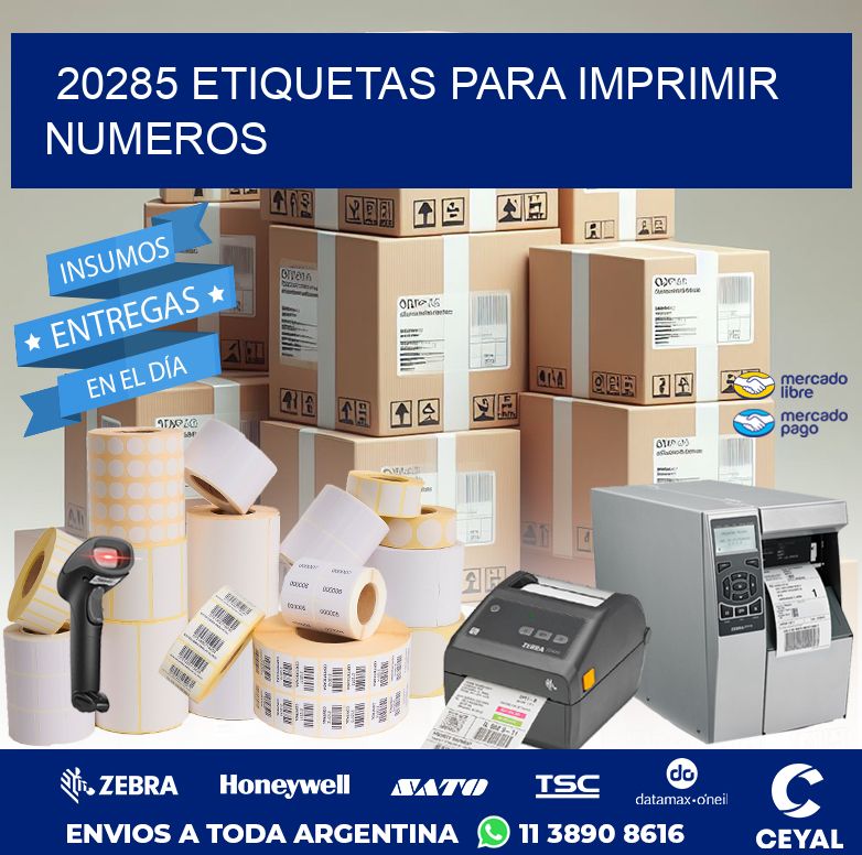 20285 ETIQUETAS PARA IMPRIMIR NUMEROS