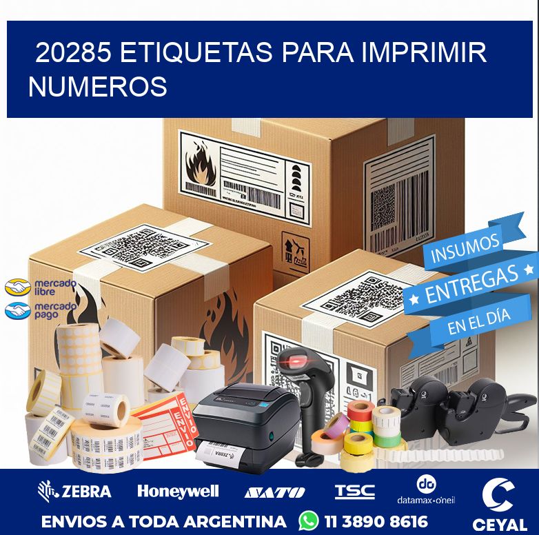 20285 ETIQUETAS PARA IMPRIMIR NUMEROS