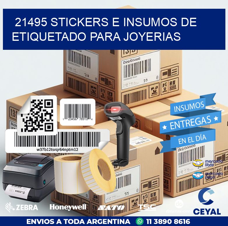 21495 STICKERS E INSUMOS DE ETIQUETADO PARA JOYERIAS