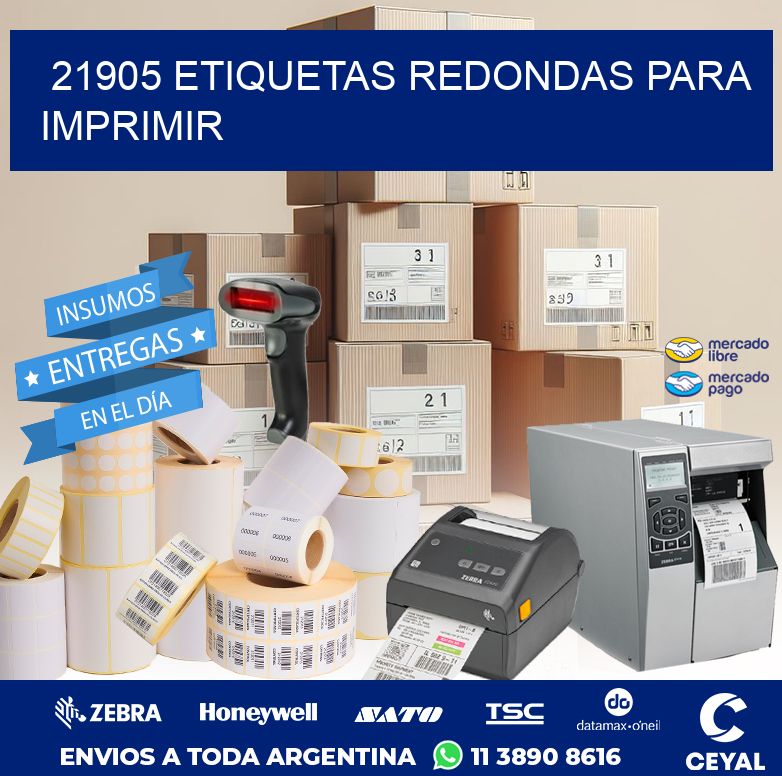 21905 ETIQUETAS REDONDAS PARA IMPRIMIR