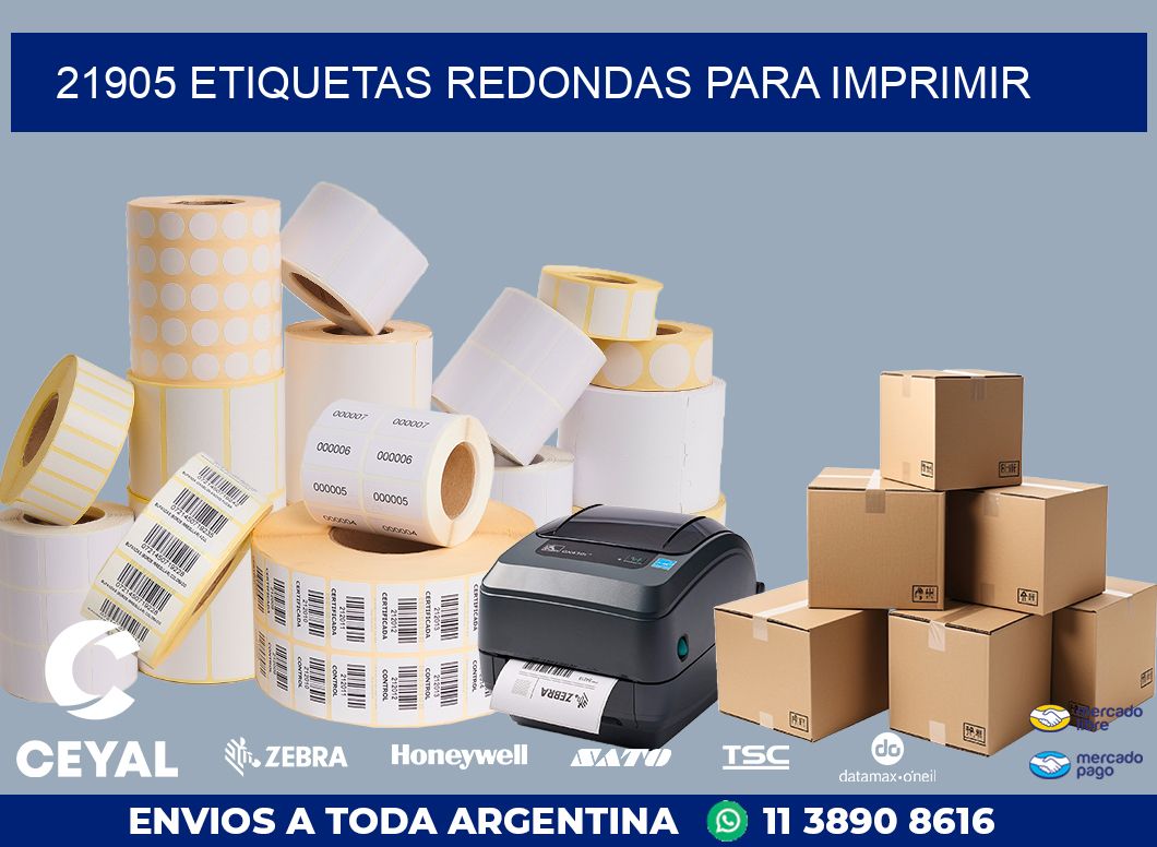 21905 ETIQUETAS REDONDAS PARA IMPRIMIR