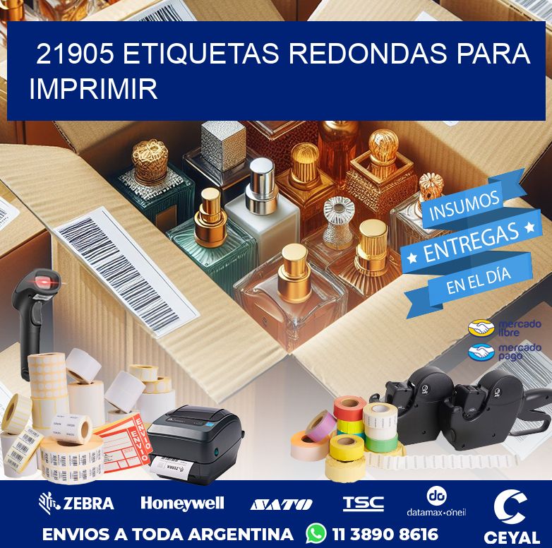 21905 ETIQUETAS REDONDAS PARA IMPRIMIR