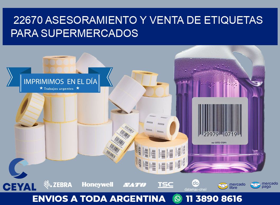 22670 ASESORAMIENTO Y VENTA DE ETIQUETAS PARA SUPERMERCADOS