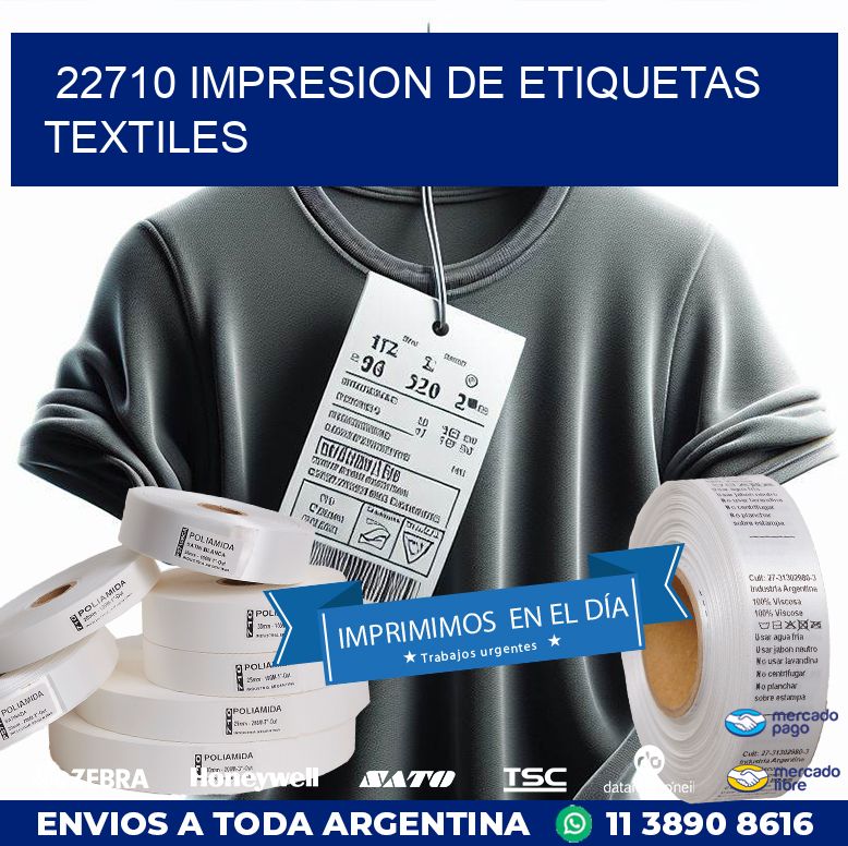 22710 IMPRESION DE ETIQUETAS TEXTILES