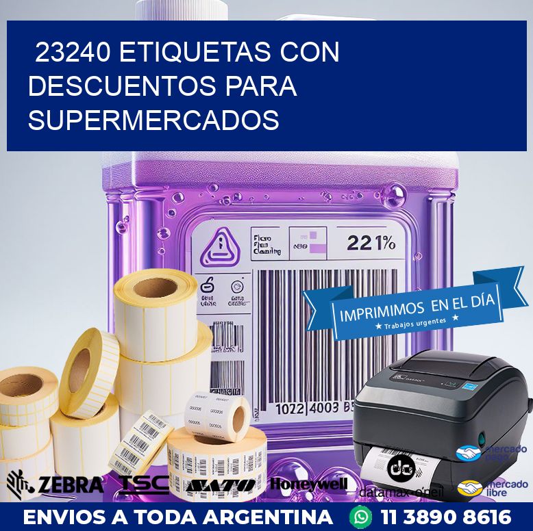 23240 ETIQUETAS CON DESCUENTOS PARA SUPERMERCADOS