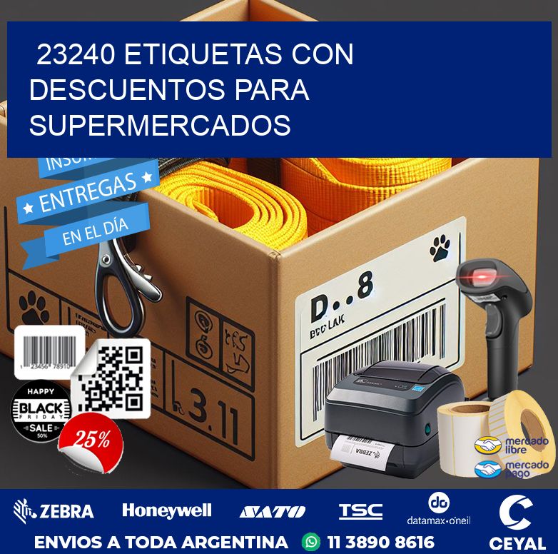 23240 ETIQUETAS CON DESCUENTOS PARA SUPERMERCADOS