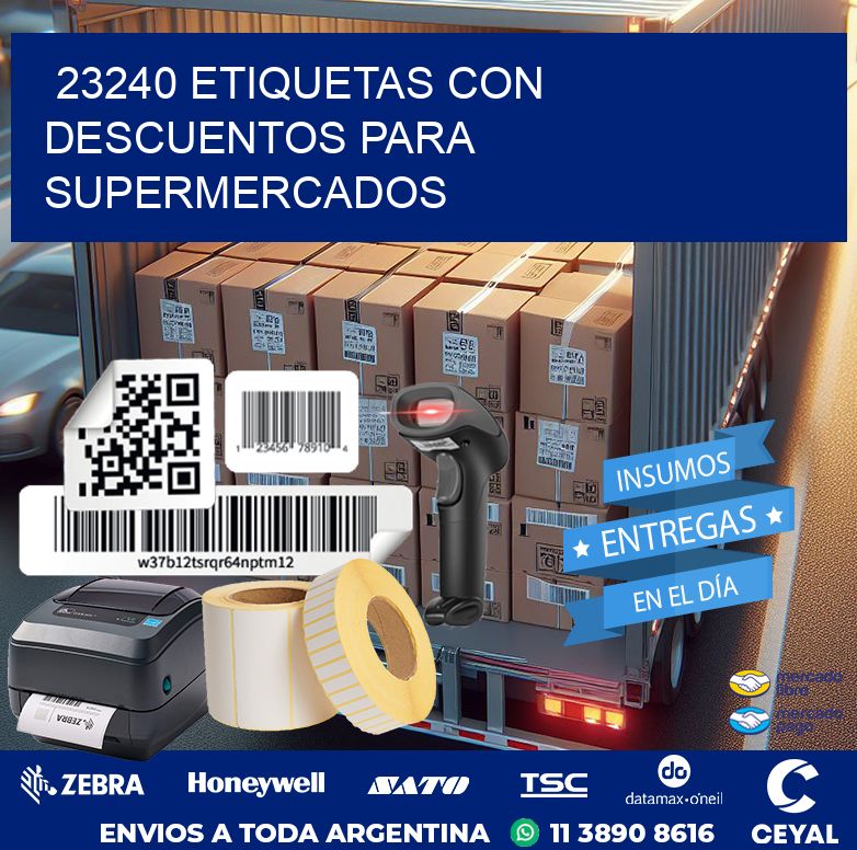 23240 ETIQUETAS CON DESCUENTOS PARA SUPERMERCADOS
