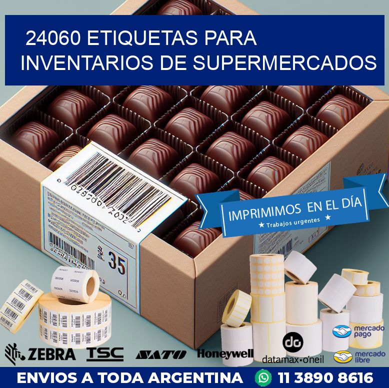 24060 ETIQUETAS PARA INVENTARIOS DE SUPERMERCADOS