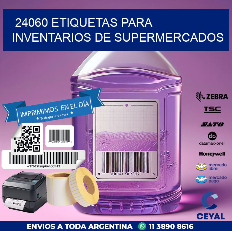 24060 ETIQUETAS PARA INVENTARIOS DE SUPERMERCADOS