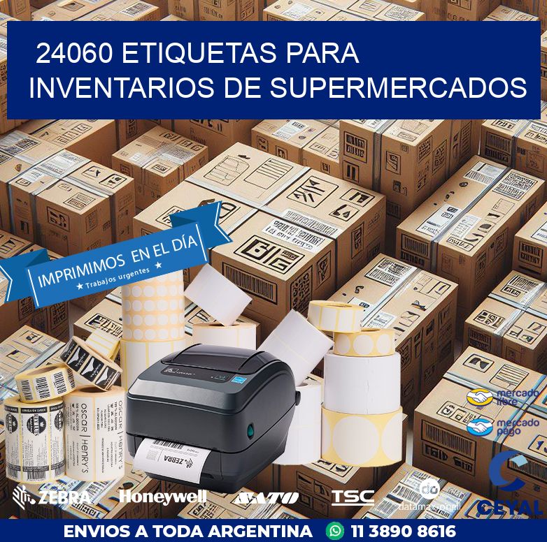 24060 ETIQUETAS PARA INVENTARIOS DE SUPERMERCADOS