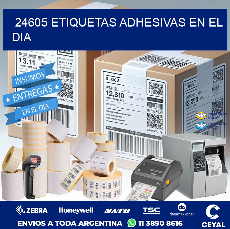 24605 ETIQUETAS ADHESIVAS EN EL DIA