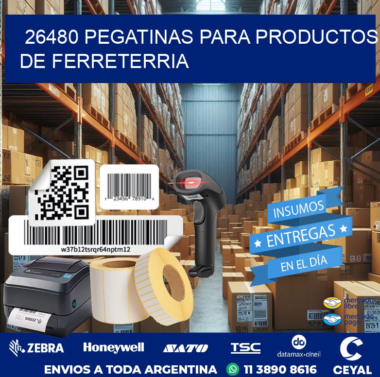 26480 PEGATINAS PARA PRODUCTOS DE FERRETERRIA