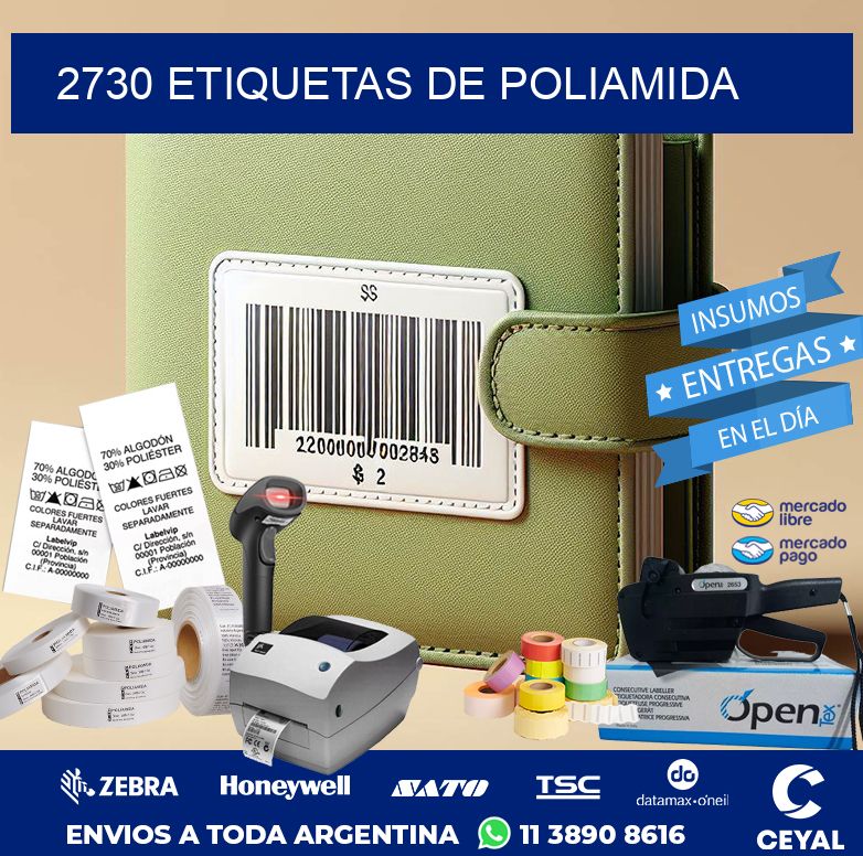 2730 ETIQUETAS DE POLIAMIDA