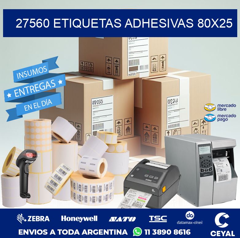 27560 ETIQUETAS ADHESIVAS 80X25
