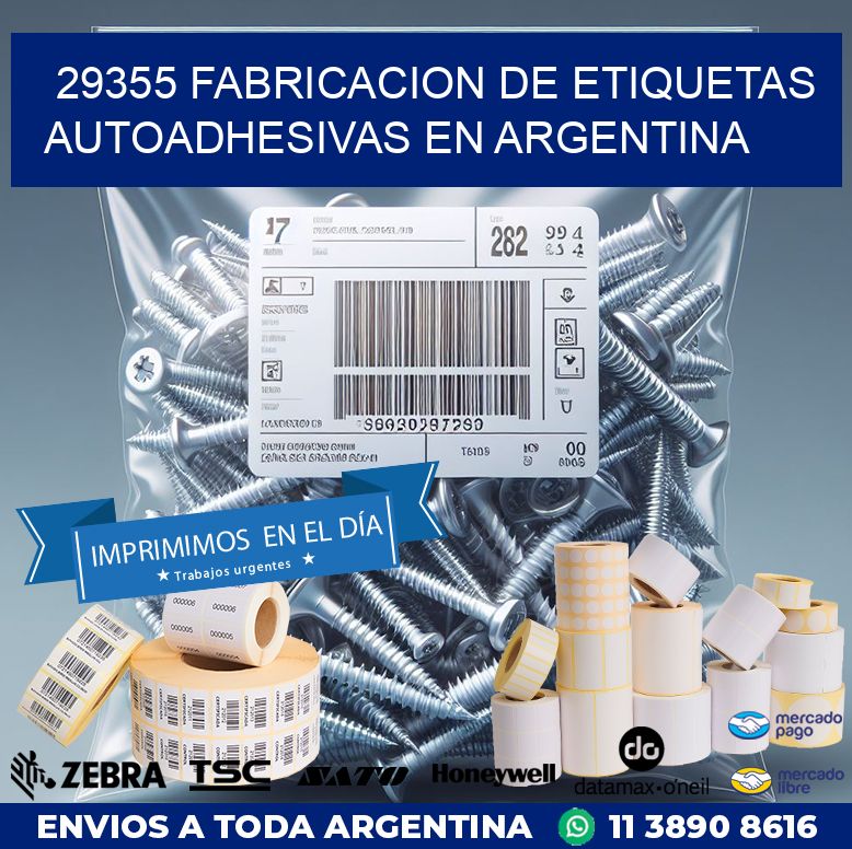 29355 FABRICACION DE ETIQUETAS AUTOADHESIVAS EN ARGENTINA