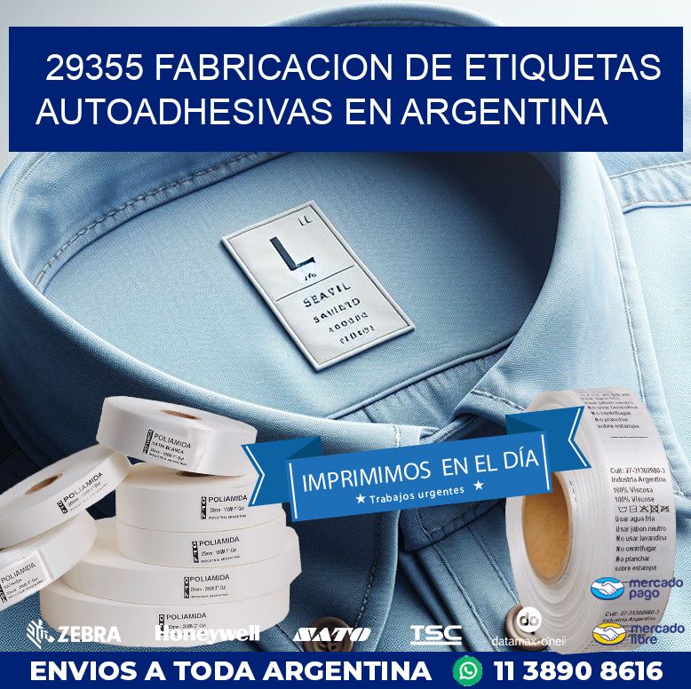 29355 FABRICACION DE ETIQUETAS AUTOADHESIVAS EN ARGENTINA