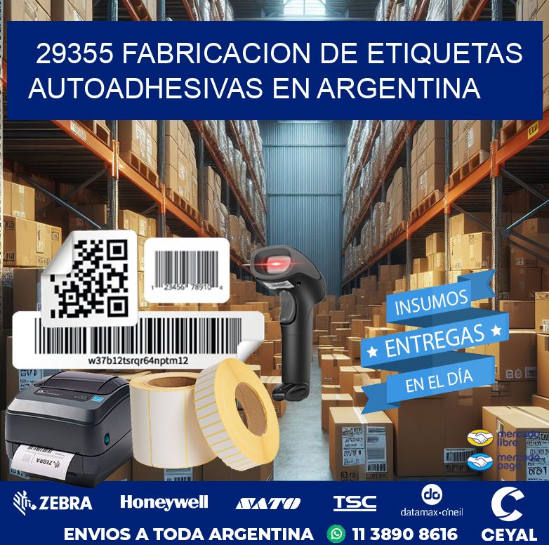 29355 FABRICACION DE ETIQUETAS AUTOADHESIVAS EN ARGENTINA