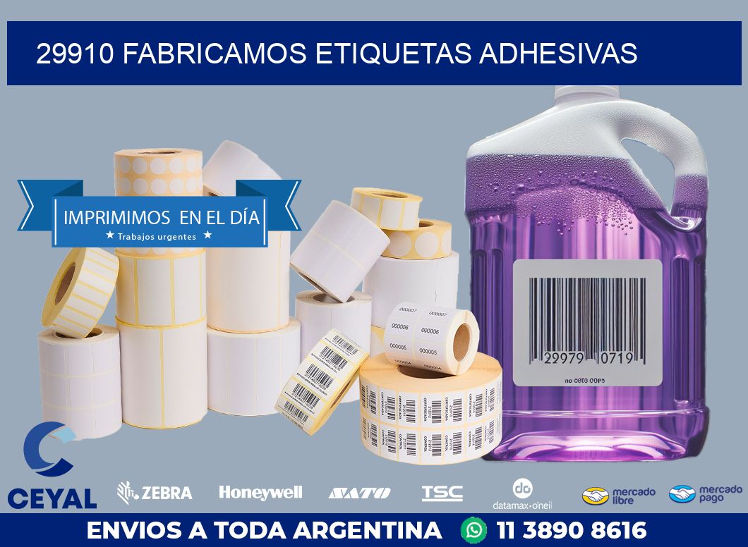 29910 FABRICAMOS ETIQUETAS ADHESIVAS