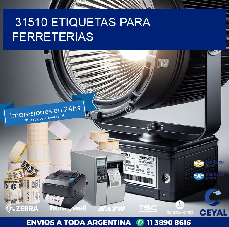 31510 ETIQUETAS PARA FERRETERIAS