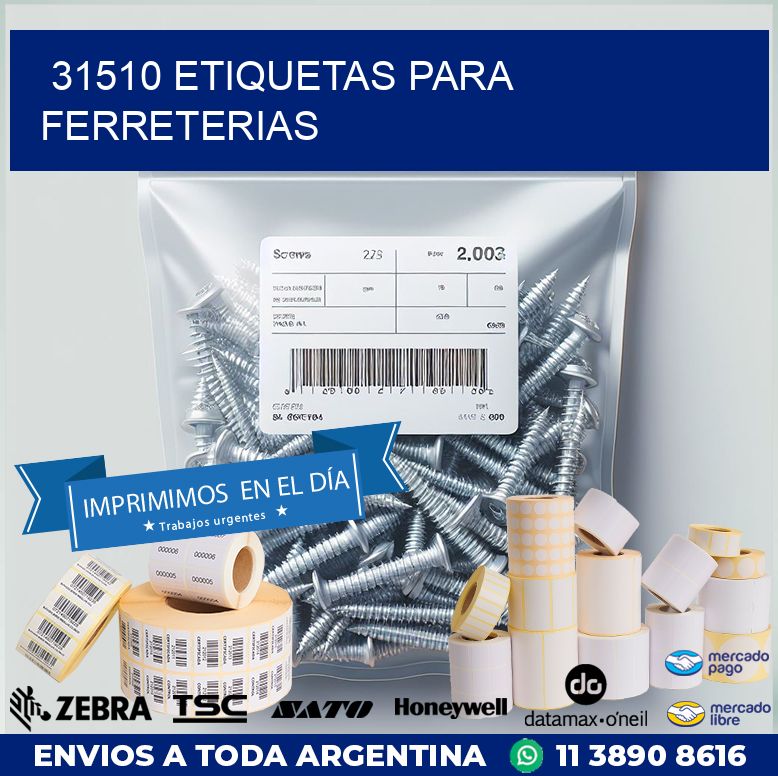 31510 ETIQUETAS PARA FERRETERIAS