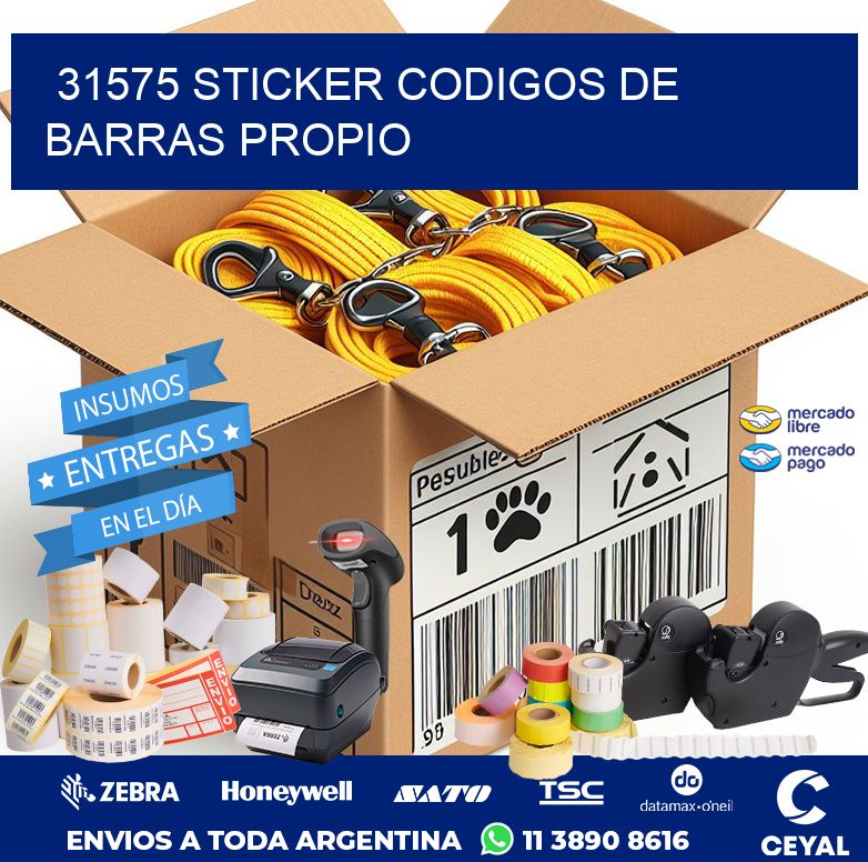 31575 STICKER CODIGOS DE BARRAS PROPIO