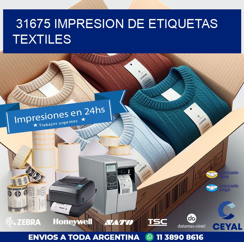 31675 IMPRESION DE ETIQUETAS TEXTILES