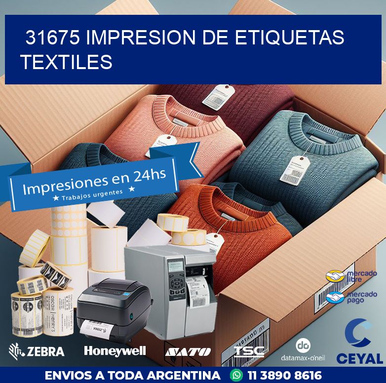 31675 IMPRESION DE ETIQUETAS TEXTILES