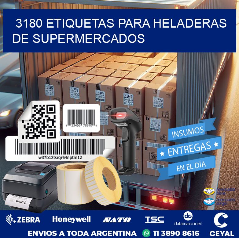 3180 ETIQUETAS PARA HELADERAS DE SUPERMERCADOS