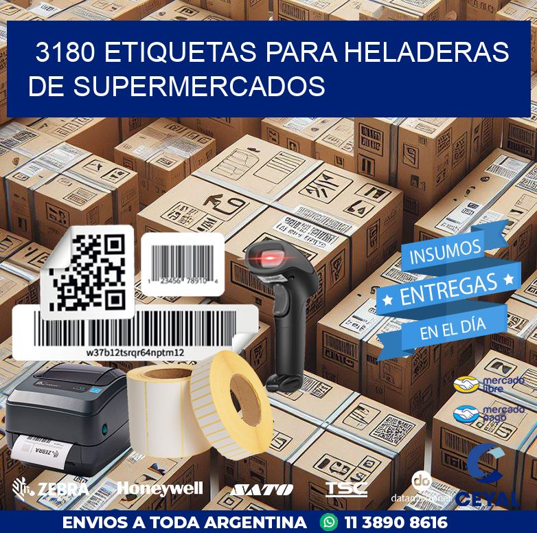 3180 ETIQUETAS PARA HELADERAS DE SUPERMERCADOS