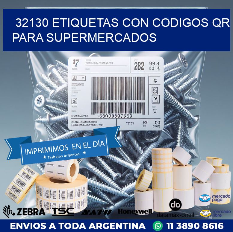 32130 ETIQUETAS CON CODIGOS QR PARA SUPERMERCADOS