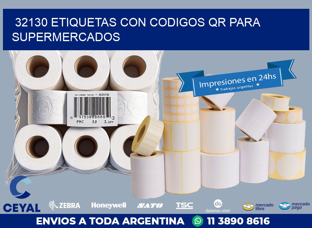 32130 ETIQUETAS CON CODIGOS QR PARA SUPERMERCADOS