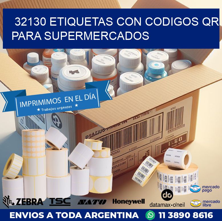 32130 ETIQUETAS CON CODIGOS QR PARA SUPERMERCADOS