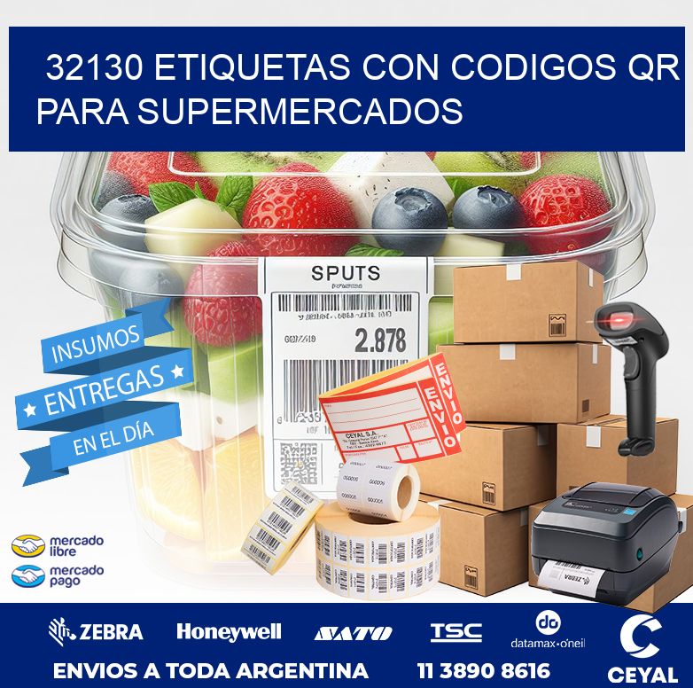32130 ETIQUETAS CON CODIGOS QR PARA SUPERMERCADOS