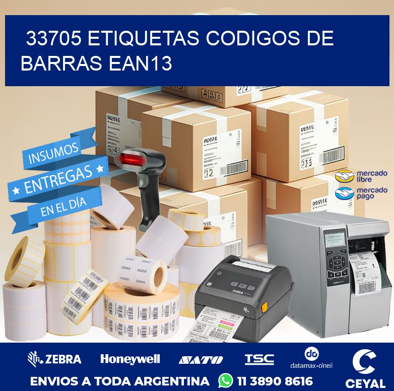 33705 ETIQUETAS CODIGOS DE BARRAS EAN13