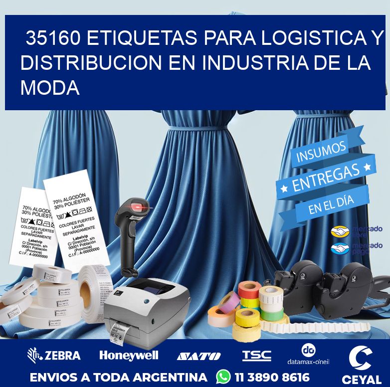 35160 ETIQUETAS PARA LOGISTICA Y DISTRIBUCION EN INDUSTRIA DE LA MODA