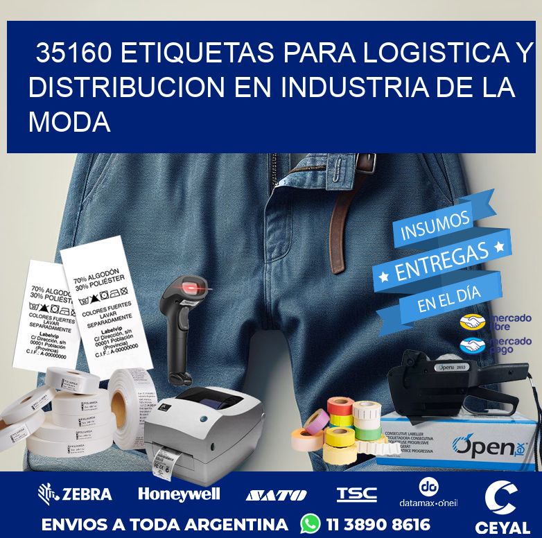 35160 ETIQUETAS PARA LOGISTICA Y DISTRIBUCION EN INDUSTRIA DE LA MODA