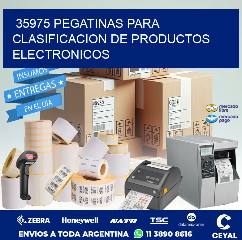 35975 PEGATINAS PARA CLASIFICACION DE PRODUCTOS ELECTRONICOS